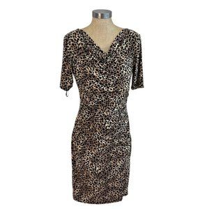 Evan Picone Leopard Print Dress 6‎